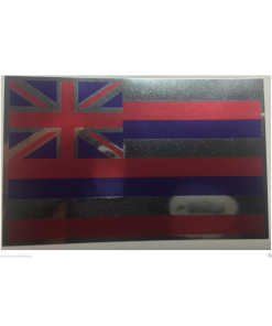 HAWAII FLAG Decal Vinyl Sticker chrome or white vinyl decal and 15 sizes!