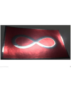 METIS RED FLAG Decal Vinyl Sticker chrome or white vinyl decal and 15 sizes!