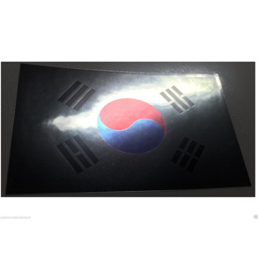 KOREAN FLAG Decal Vinyl Sticker chrome or white vinyl decal and 15 sizes!