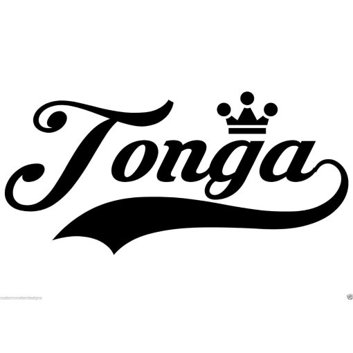 Tonga... Tonga Vinyl Wall Art Quote Decor Words Decals Sticker