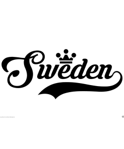 Sweden... Sweden Vinyl Wall Art Quote Decor Words Decals Sticker