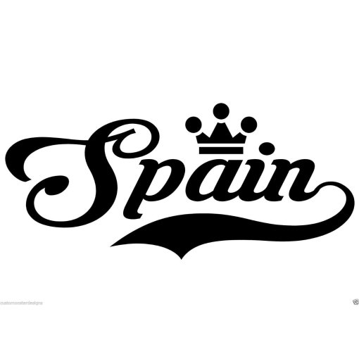 Spain... Spain Vinyl Wall Art Quote Decor Words Decals Sticker