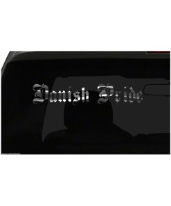 DANISH PRIDE decal Country Pride vinyl sticker all size & colors FAST Ship!