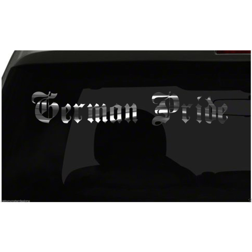 GERMAN PRIDE decal Country Pride vinyl sticker all size & colors FAST Ship!