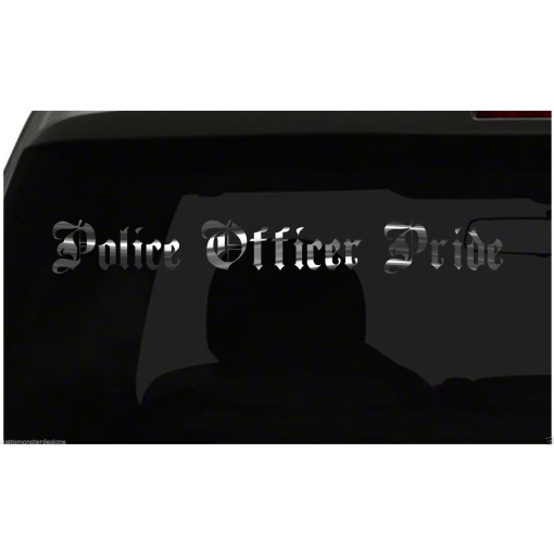 POLICE OFFICER PRIDE decal vinyl sticker all size & colors FAST Ship!