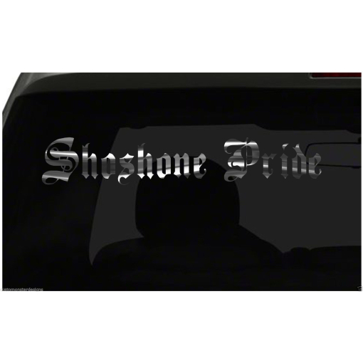 SHOSHONE PRIDE decal Country Pride vinyl sticker all size & colors FAST Ship!