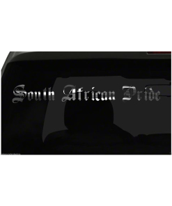 SOUTH AFRICAN PRIDE decal Country Pride sticker all size & colors FAST Ship!