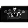 Crown Hearts Sticker Love Princess Queen all chrome and regular vinyl colors