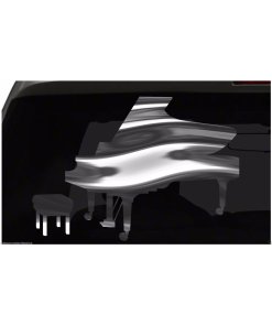 Piano Sticker Musical Instrument All size regular Chrome Mirror Vinyl Colors