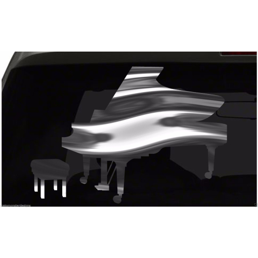 Piano Sticker Musical Instrument All size regular Chrome Mirror Vinyl Colors