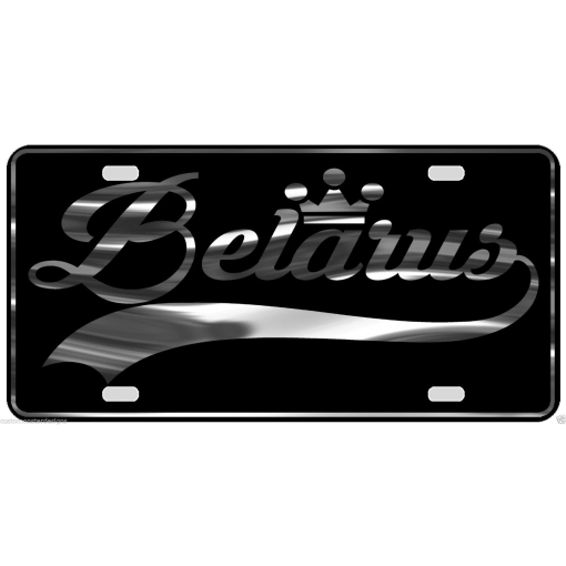 Belarus License Plate All Mirror Plate & Chrome and Regular Vinyl Choices