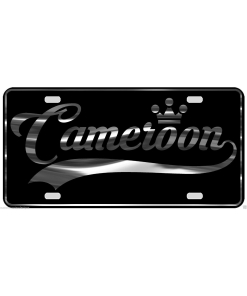 Cameroon License Plate All Mirror Plate & Chrome and Regular Vinyl Choices
