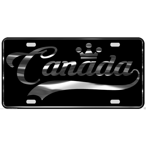 Canada License Plate All Mirror Plate & Chrome and Regular Vinyl Choices