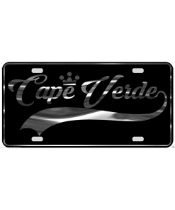 Cape Verde License Plate All Mirror Plate & Chrome and Regular Vinyl Choices