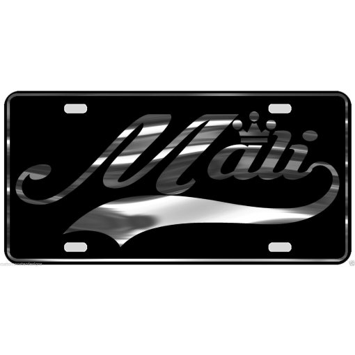 Mali License Plate All Mirror Plate & Chrome and Regular Vinyl Choices