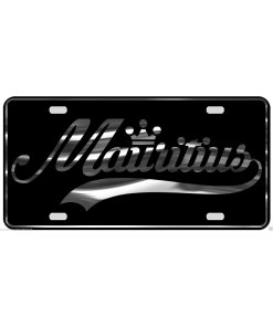 Mauritius License Plate All Mirror Plate & Chrome and Regular Vinyl Choices