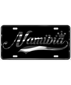 Namibia License Plate All Mirror Plate & Chrome and Regular Vinyl Choices