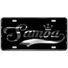 Samoa License Plate All Mirror Plate & Chrome and Regular Vinyl Choices