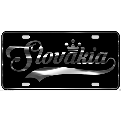 Slovakia License Plate All Mirror Plate & Chrome and Regular Vinyl Choices