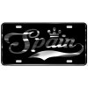 Spain License Plate All Mirror Plate & Chrome and Regular Vinyl Choices