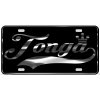 Tonga License Plate All Mirror Plate & Chrome and Regular Vinyl Choices