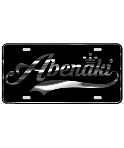 Abenaki Heavy Duty Aluminum License Plate