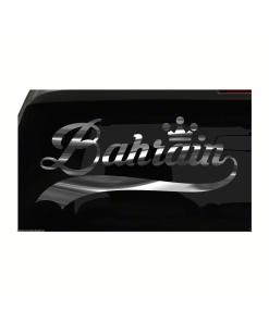 Bahrain sticker Country Pride Sticker all chrome and regular colors choices