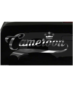 Cameroon sticker Country Pride Sticker all chrome and regular colors choices
