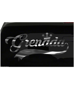 Grenada sticker Country Pride Sticker all chrome and regular colors choices