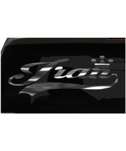 Iran sticker Country Pride Sticker all chrome and regular colors choices