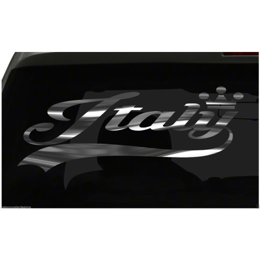 Italy sticker Country Pride Sticker all chrome and regular colors choices