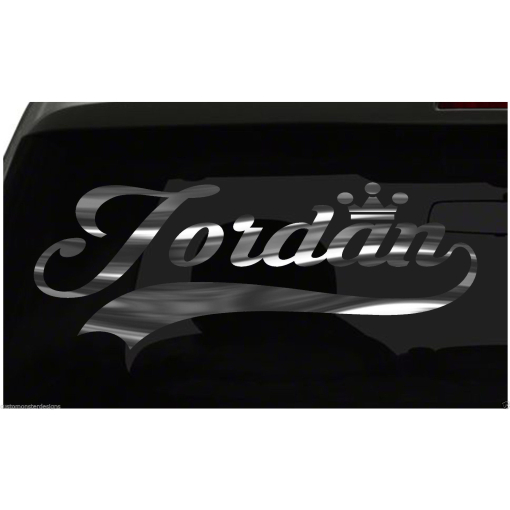 Jordan sticker Country Pride Sticker all chrome and regular colors choices