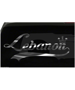 Lebanon sticker Country Pride Sticker all chrome and regular colors choices