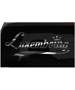 Luxembourg sticker Country Pride Sticker all chrome and regular colors choices