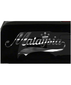 Malaysia sticker Country Pride Sticker all chrome and regular colors choices