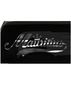 Mauritius sticker Country Pride Sticker all chrome and regular colors choices