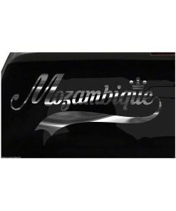 Mozambique sticker Country Pride Sticker all chrome and regular colors choices