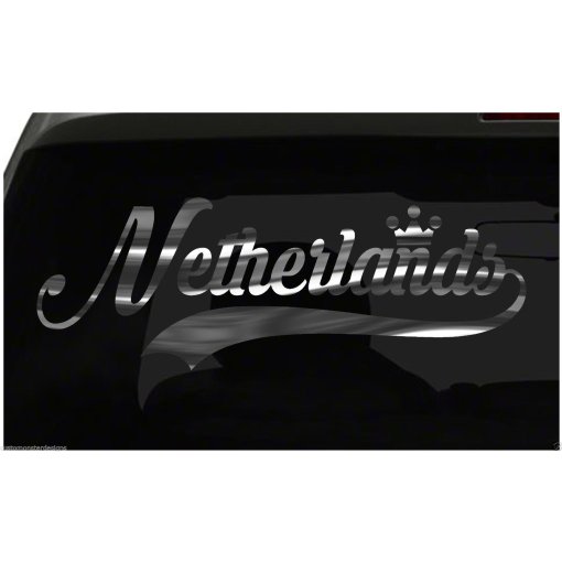 Netherlands sticker Country Pride Sticker all chrome and regular colors choices