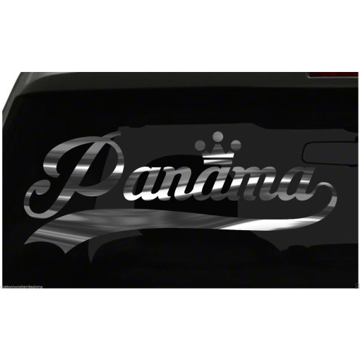Panama sticker Country Pride Sticker all chrome and regular colors choices