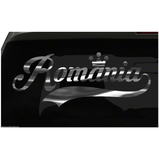 Romania sticker Country Pride Sticker all chrome and regular colors choices