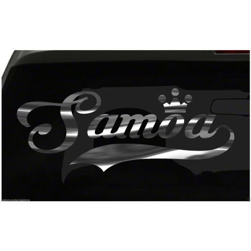 Samoa sticker Country Pride Sticker all chrome and regular colors choices
