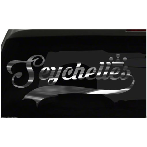 Seychelles sticker Country Pride Sticker all chrome and regular colors choices