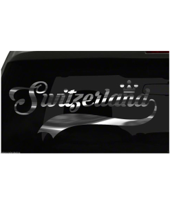 Switzerland sticker Country Pride Sticker all chrome and regular colors choices