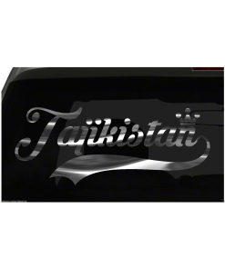 Tajikistan sticker Country Pride Sticker all chrome and regular colors choices