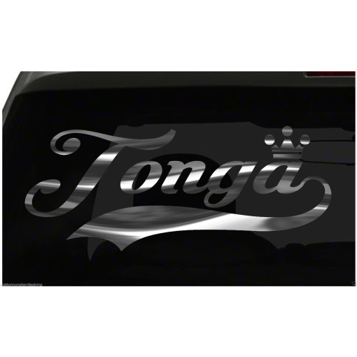 Tonga sticker Country Pride Sticker all chrome and regular colors choices