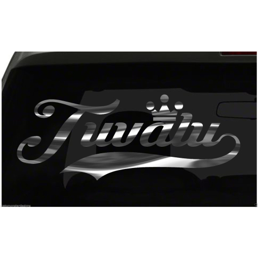 Tuvalu sticker Country Pride Sticker all chrome and regular colors choices