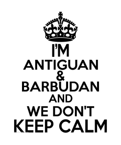 Antiguan & Barbudan Wall Sticker... 20 inches Tall We Don't Keep Calm Vinyl Wall