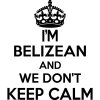 Belizean Wall Sticker.. 20 inches Tall We Don't Keep Calm Vinyl Wall Art Decor