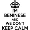 Beninese Wall Sticker.. 20 inches Tall We Don't Keep Calm Vinyl Wall Art Decor