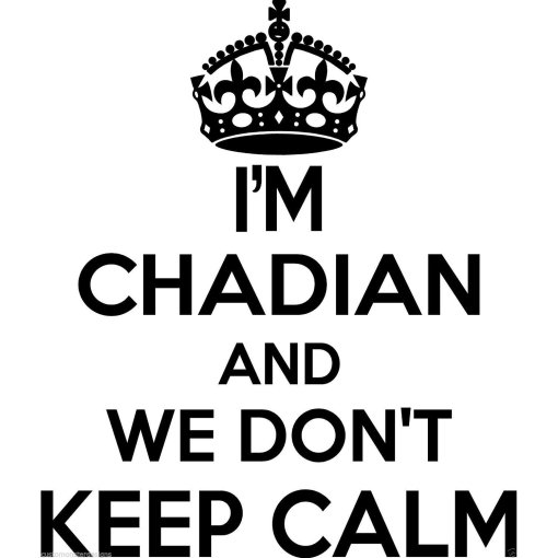 Chadian Wall Sticker... 20 inches Tall We Don't Keep Calm Vinyl Wall Art Decor